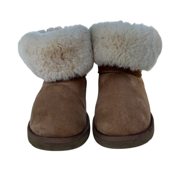 UGG Australia Bailey Button II Shearling Boots Size 9 Chestnut Brown - Picture 12 of 16